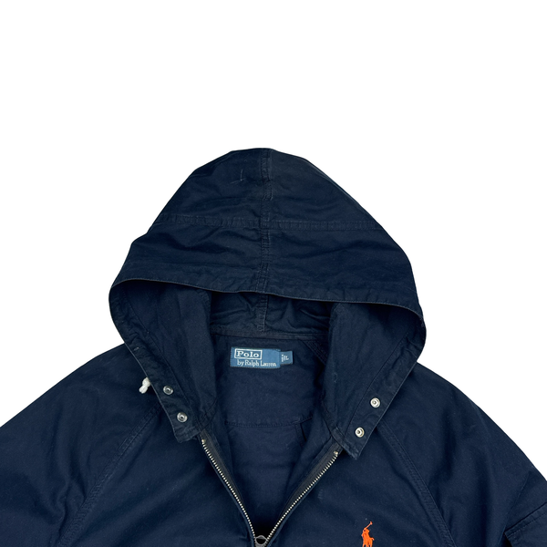 Ralph Lauren Polo Navy Cotton Zip Up Jacket - Large