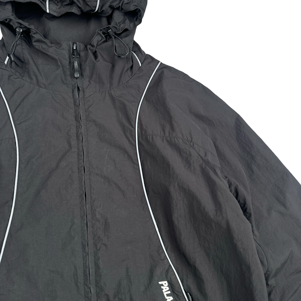 Palace Black Nylon Lightweight Zipped Spellout Jacket - Medium