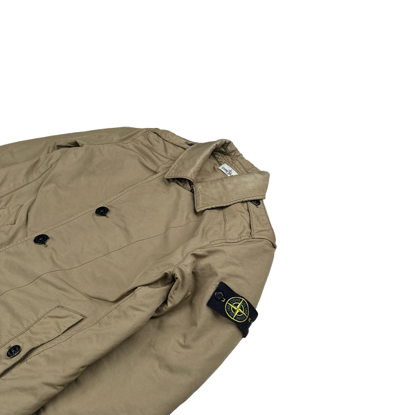 Stone Island 2013 Camel Quilted David TC Field Jacket - Medium