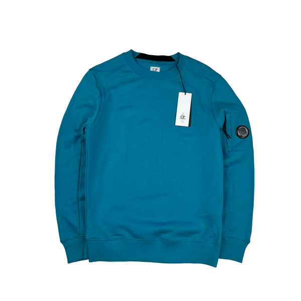 CP Company Blue Cotton Lens Viewer Crewneck - Small