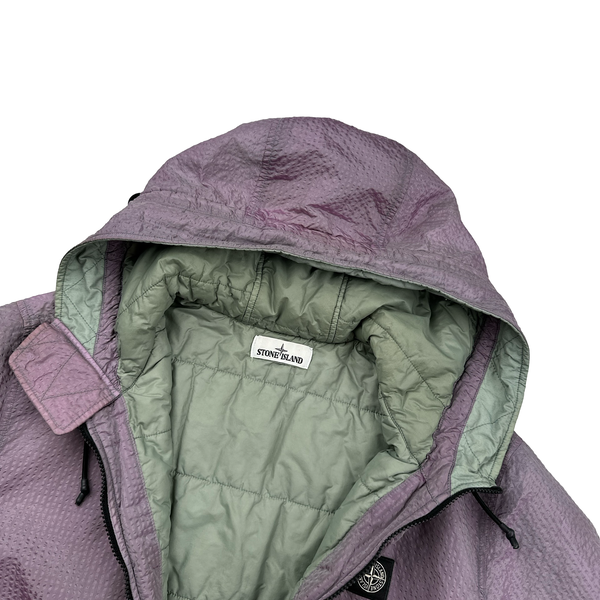 Stone Island Purple Green Lined Poly Colour Frame Weft Primaloft TC Jacket - XL