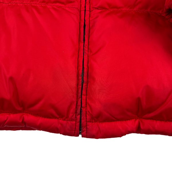 Prada Red Zipped Down Filled Puffer Jacket - XL