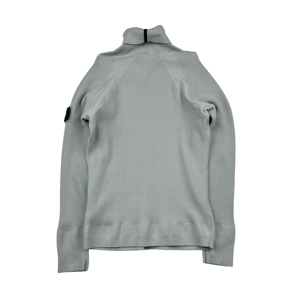 Stone Island 2021 Ice Blue Shadow Project Roll Neck Knit - Large