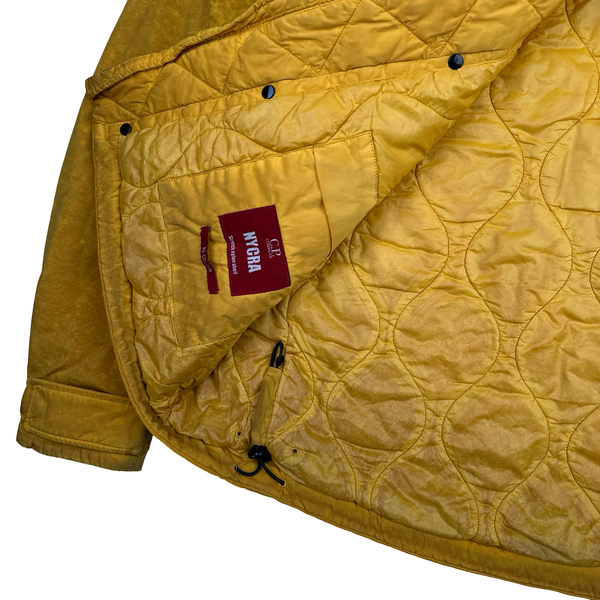 CP Company Orange Nycra Re-Colour Goggle Hooded Jacket - Large