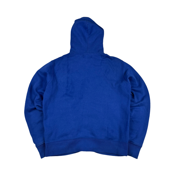 Ralph Lauren Blue Thick Cotton Zipped Hoodie - Medium
