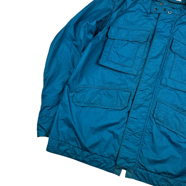 Stone Island 2010 Nylon Aqua Chest Pocket Jacket - XL