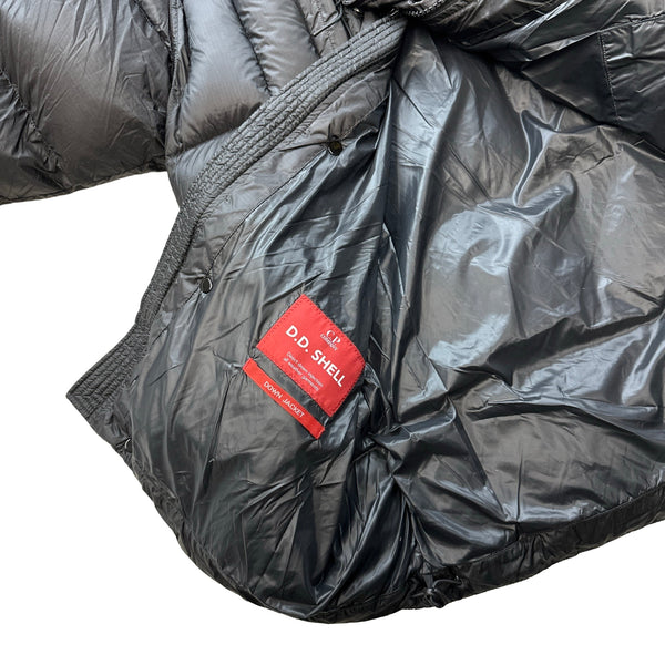 CP Company Black Down Filled DD Shell Goggle Puffer Jacket - XS