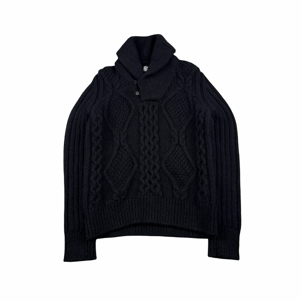 CP Company 2008 Wool Blend Buttoned Thick Jumper - Medium