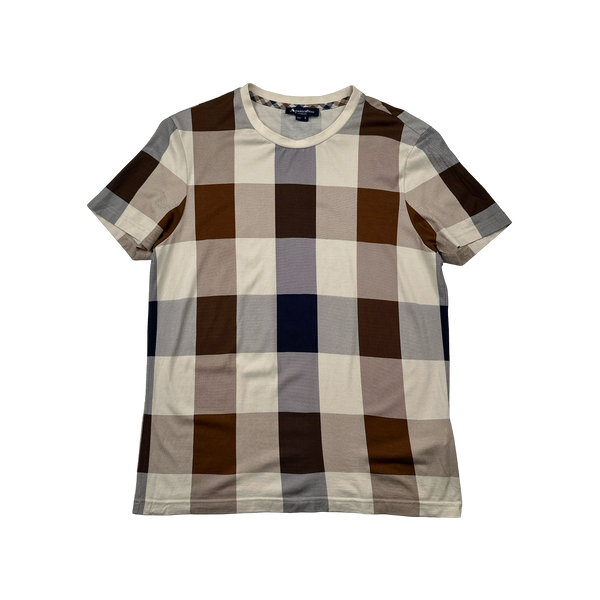 Aquascutum Jumbo Checked T Shirt - Small