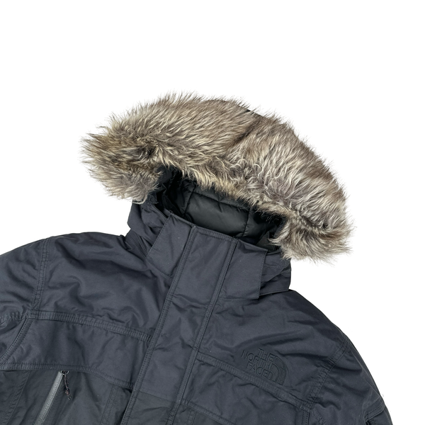 North Face Black Hyvent Mcmurdo Down Filled Long Parka Jacket - Small