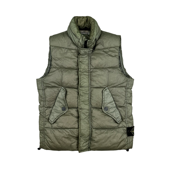 Stone Island 2014 Beige Down Filled Gilet - Small