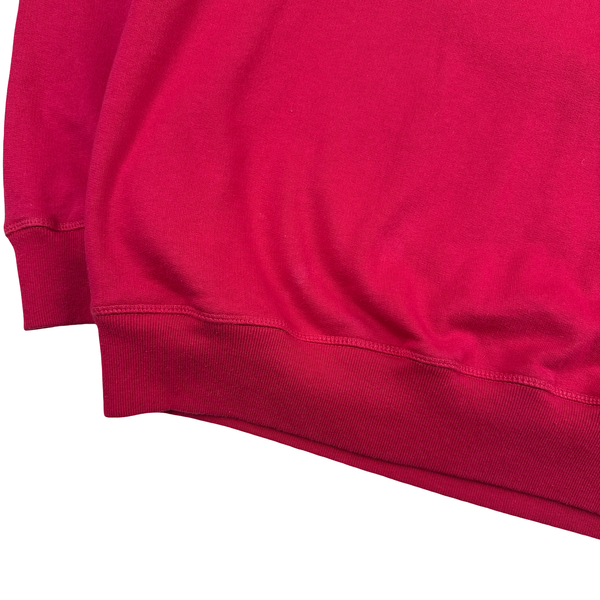 Parra Spellout Graphic Pink Cotton Jumper - Large