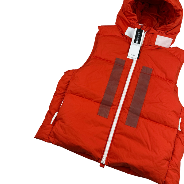 Stone Island 2023 Marina Rubber Wax Poplin Down Gilet - XL