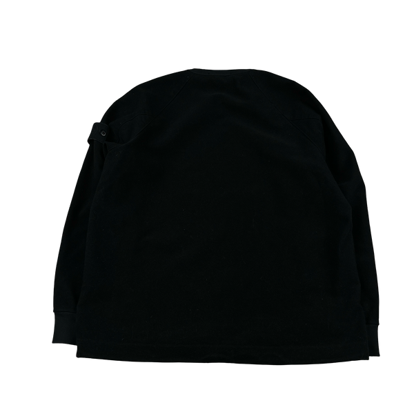 Stone Island 2021 Black Moleskin Ghost Piece Pullover Jumper - Medium