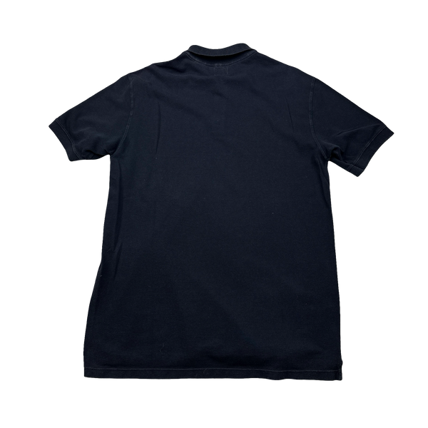 CP Company Navy Cotton Polo Shirt - Large