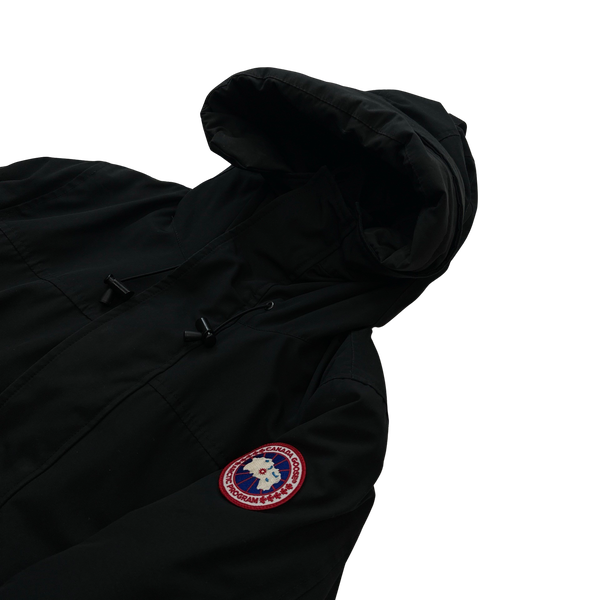 Canada Goose Black Premium Down Filled Multipocket Spellout Jacket - Medium