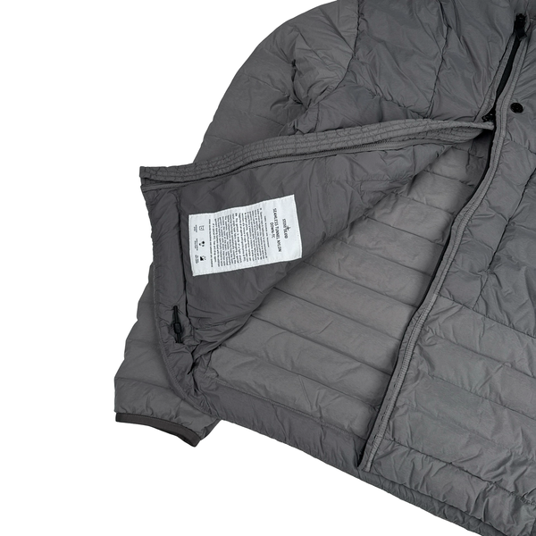 Stone Island 2025 Grey Seamless Tunnel Nylon Down TC Lightweight Puffer Jacket - Small