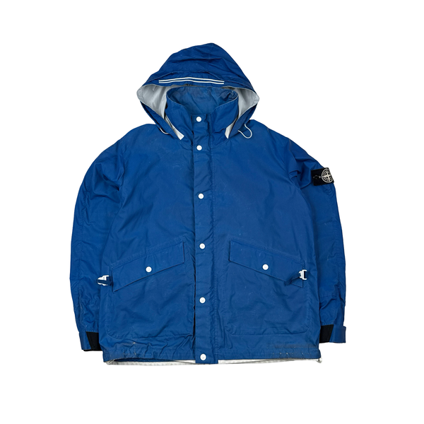 Stone Island 2011 Rare Archive Blue Reflective Jacket - XL