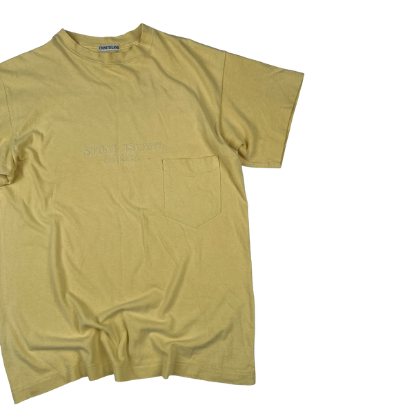 Stone Island Marina Yellow Vintage T Shirt - XL