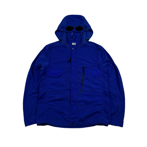 CP Company Blue Chrome Goggle Overshirt - XL