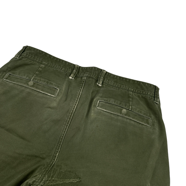 Stone Island 2017 Green Skinny Fit Cargo Trousers - 32"