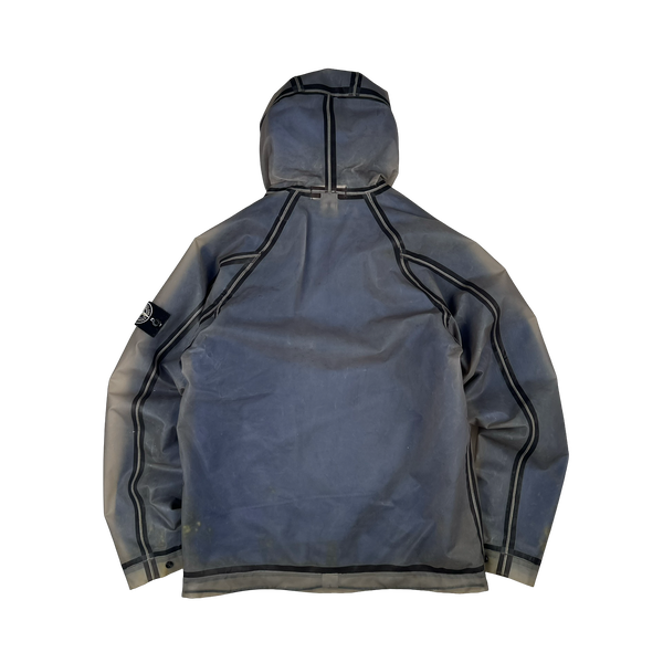 Stone Island 2015 Royal Blue Poly Cover Jacket - Medium