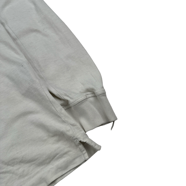 Stone Island 2015 White Cotton Lightweight Crewneck - Large