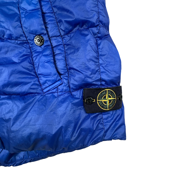 Stone Island 2020 Garment Dyed Crinkle Reps Down Filled Gilet - XXL