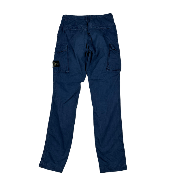 Stone Island 2019 Blue Slim Fit Cargo Trousers - 32"