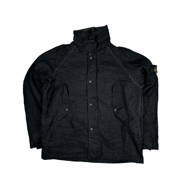 Stone Island 2001 Black Monofilament Mesh Jacket - XL
