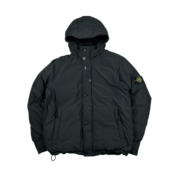 Stone Island 2016 Black Down Filled Hooded Winter Jacket - XXL