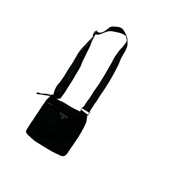 Prada Nylon Emblem Side Bag