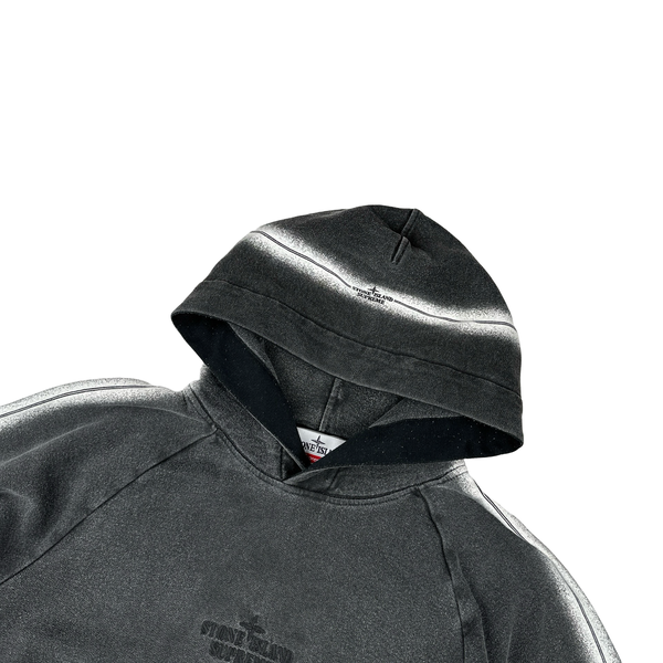 Stone Island x Supreme 2022 Grey Pullover Hoodie - Small