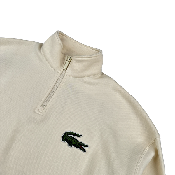 Lacoste Emblem Quarter Zip Jumper - Medium