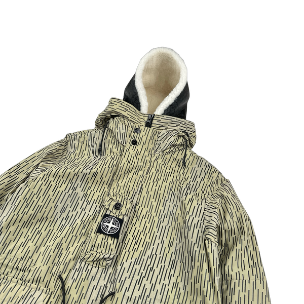 Stone Island 2021 Rain Camo Watro Reflective Parka Jacket - Small