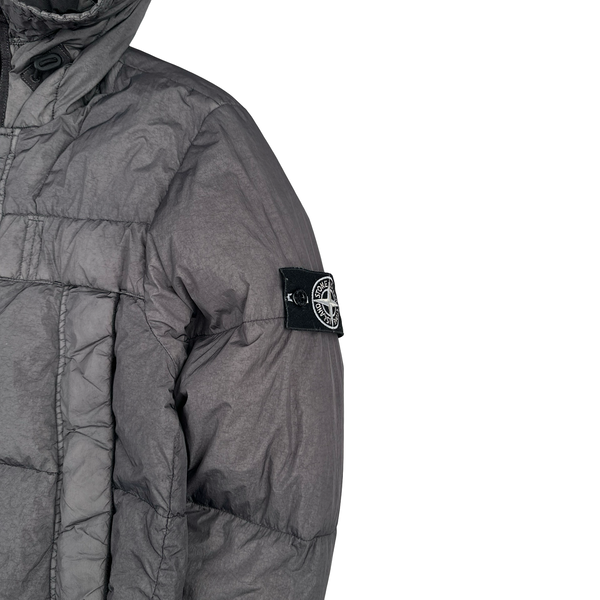 Stone Island Grey Crinkle Reps NY Down Puffer Jacket - Medium