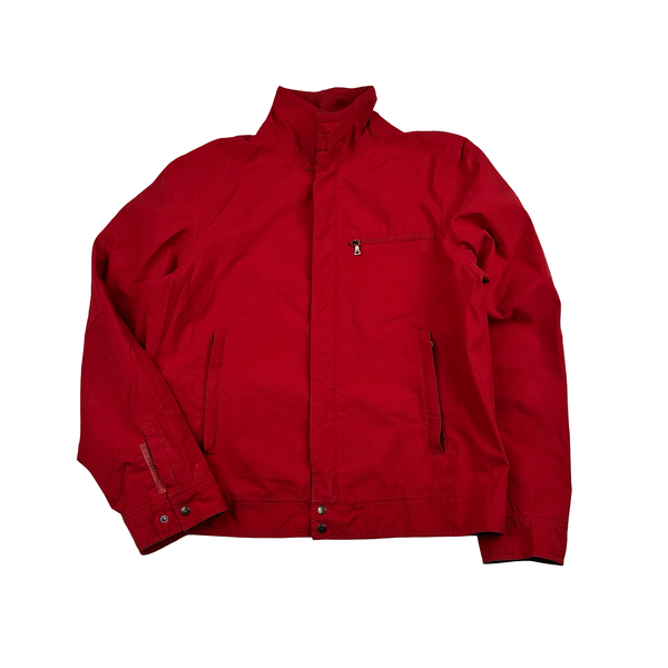 Prada Red Goretex Tab Zipped Parka Jacket - Medium