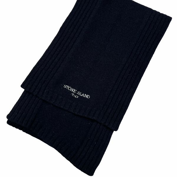 Stone Island 2005 Italy Ribbed Spellout Scarf