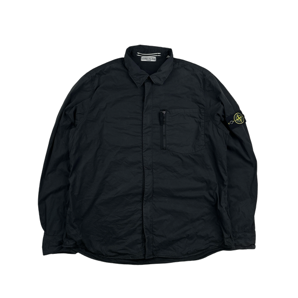 Stone Island 2011 Black Cotton Blend Overshirt - XXL