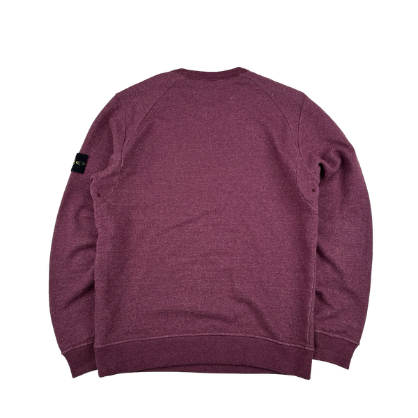 Stone Island 2014 Purple Wool Blend Crewneck Jumper - XL