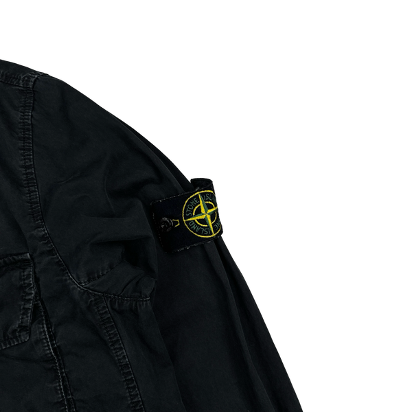 Stone Island Black Paracadute Overshirt - Small