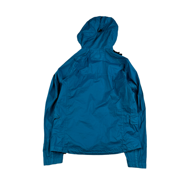CP Company Blue Nyfoil Goggle Jacket - Medium
