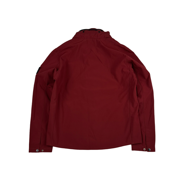 Stone Island 2012 Maroon Fleece Lined Soft Shell Jacket - XL