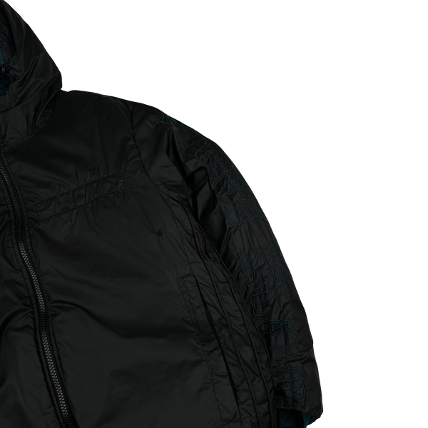 Stone Island 2023 Sea Green Reversible Nylon Metal Down Centre Badge Puffer Jacket - Large