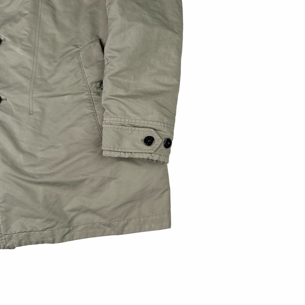 Stone Island 2022 Beige David TC Primaloft Lined Trench Coat Jacket - Large