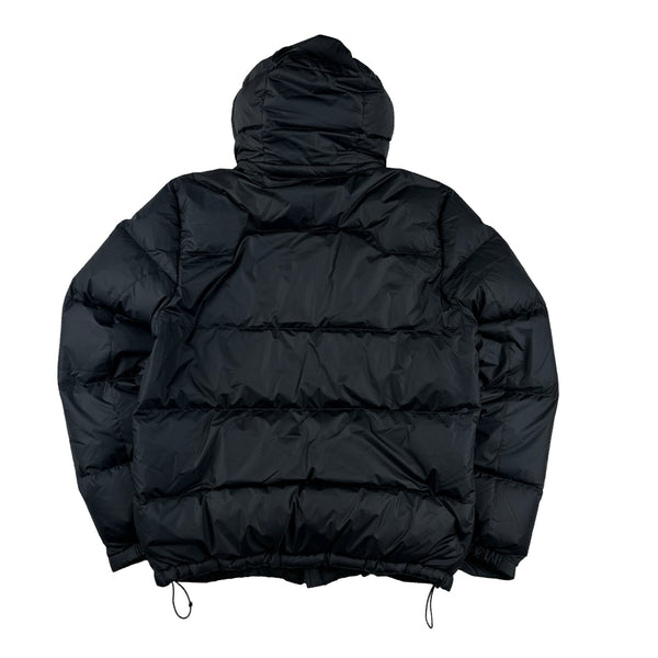 Ralph Lauren Black Padded Nylon Hooded Jacket - Medium