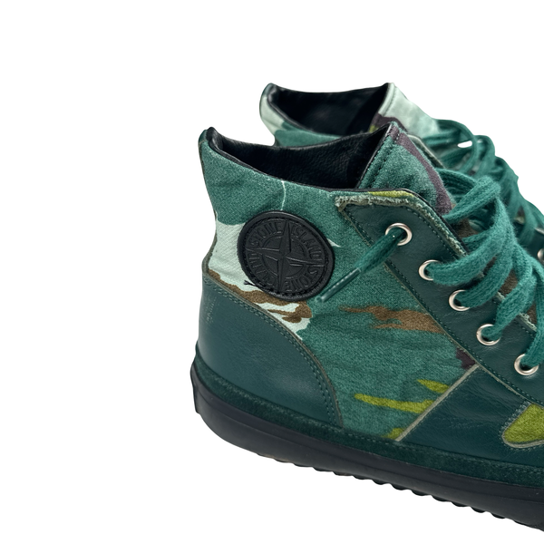 Stone Island Flowing Camo Converse Style Trainers - UK 8