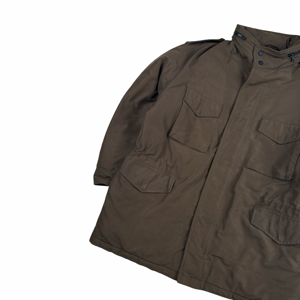 CP Company 1998 Brown Multi Pocket Nylon Blend Jacket - Large