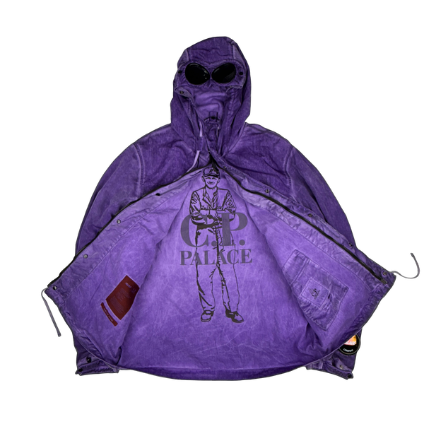CP Company x Palace Purple Nylon La Mille Goggle Jacket - Small