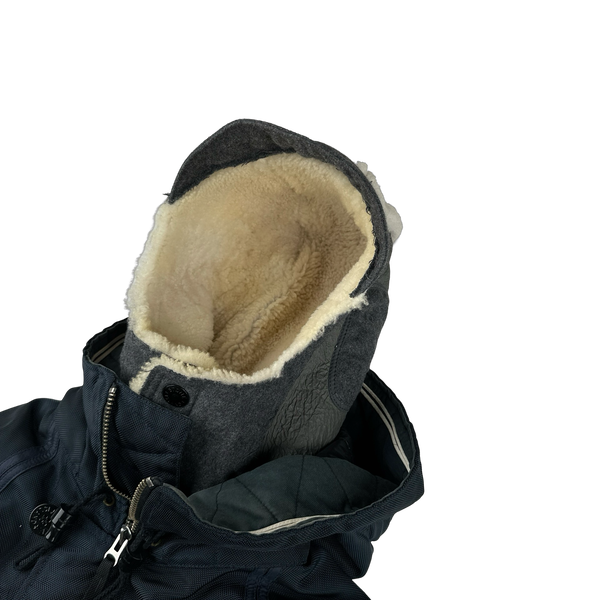 Stone Island 2010 Navy Oxford Nylon Parka Jacket - Small